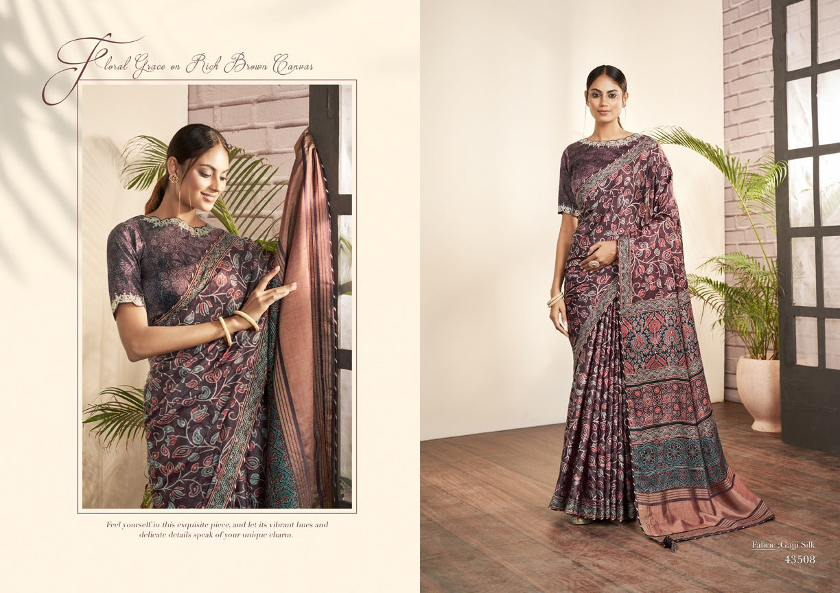 Norita 43500 Series-Nirvi Mahotsav Gaji Silk Sarees