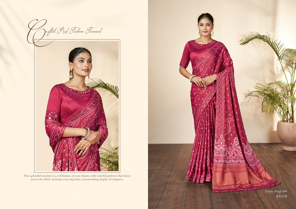 Norita 43500 Series-Nirvi Mahotsav Gaji Silk Sarees