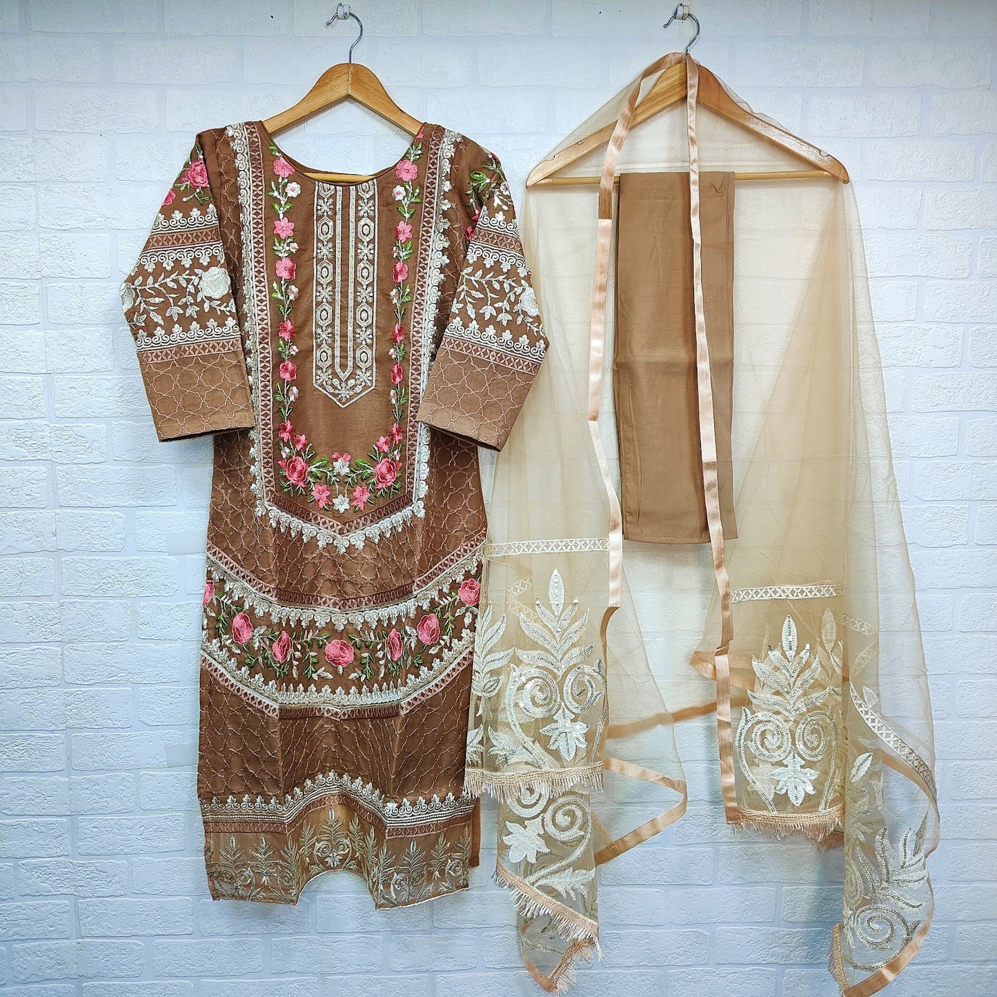 Nurham-2086 Afsana Organza Pakistani Readymade Suits