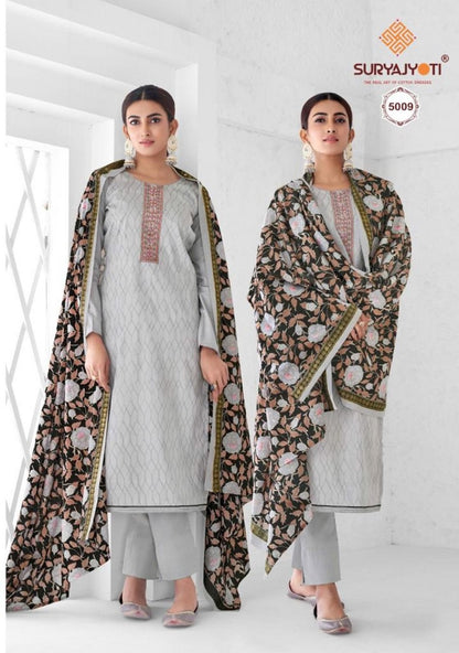 Nushrat Vol 5 Suryajyoti Jaam Satin Pant Style Suits