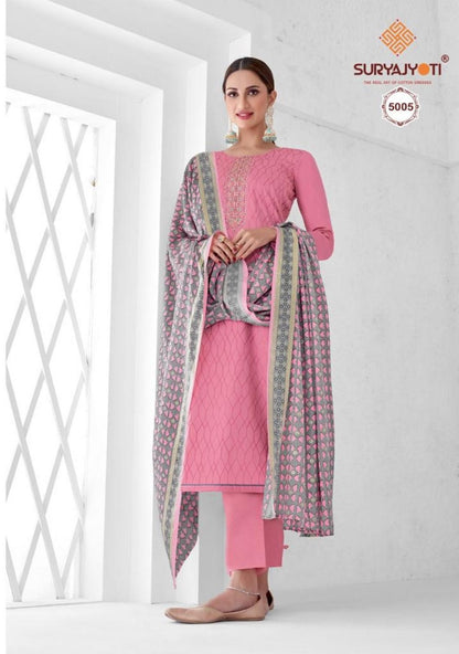 Nushrat Vol 5 Suryajyoti Jaam Satin Pant Style Suits