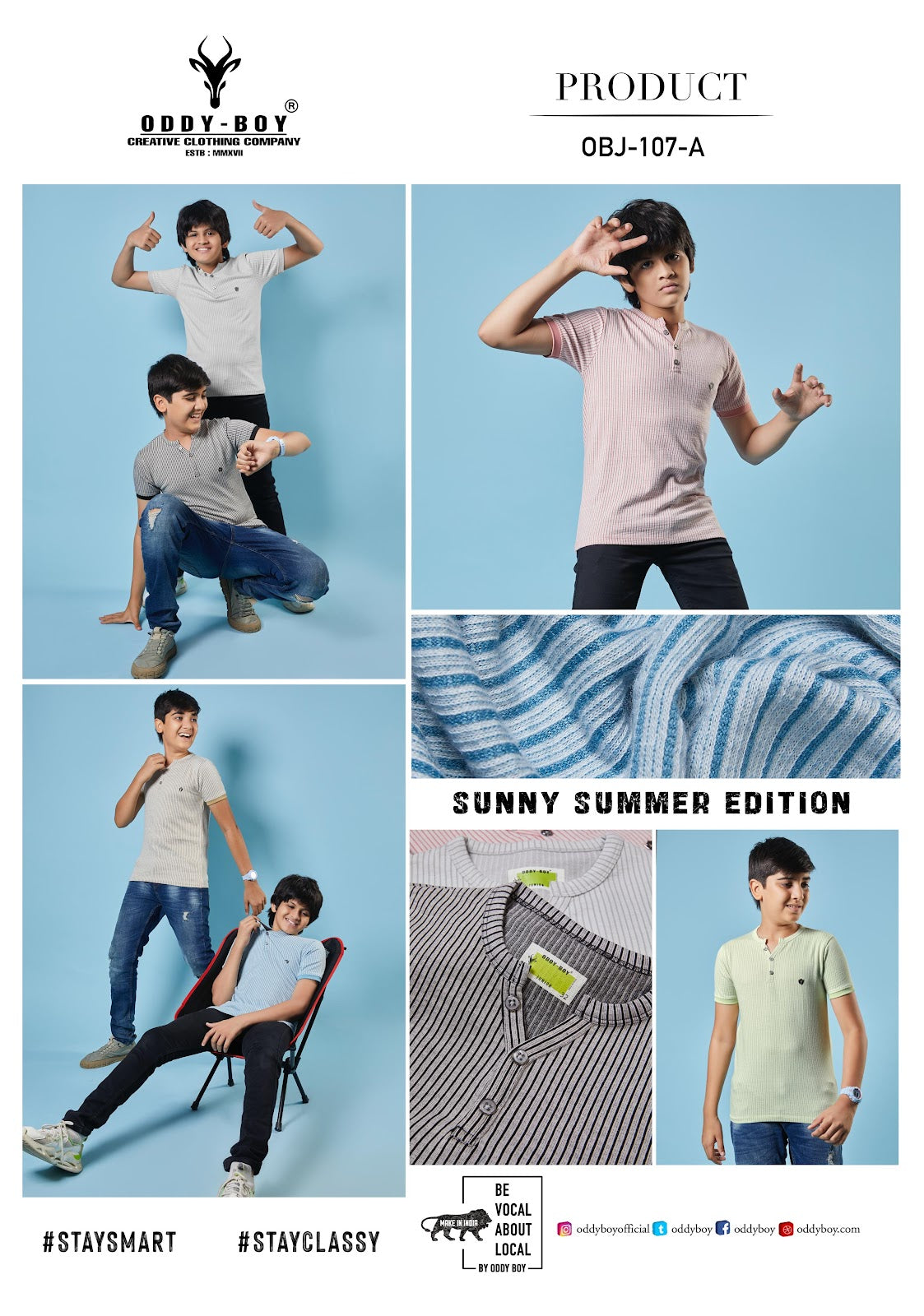 Obj-107 Oddy Boy Knit Boys Tshirt