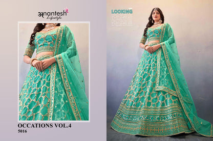 Occations Vol 4 Anantesh Butterfly Net Lehenga Choli