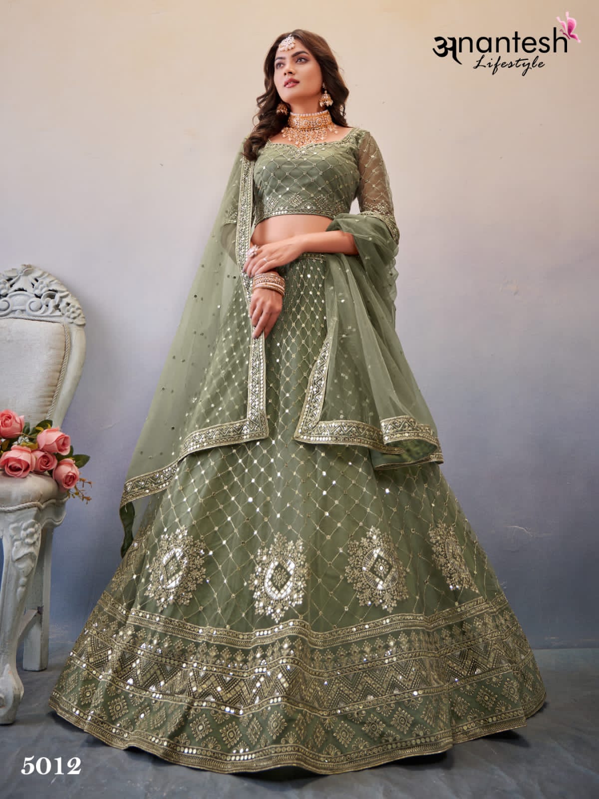 Occations Vol 4 Anantesh Butterfly Net Lehenga Choli