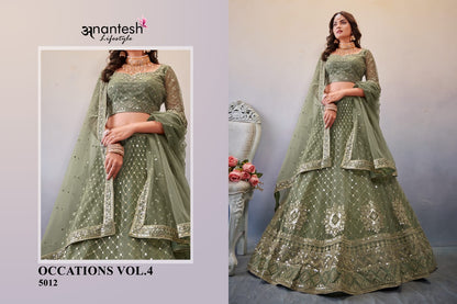 Occations Vol 4 Anantesh Butterfly Net Lehenga Choli