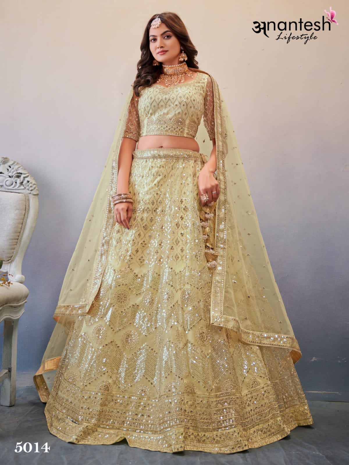 Occations Vol 4 Anantesh Butterfly Net Lehenga Choli