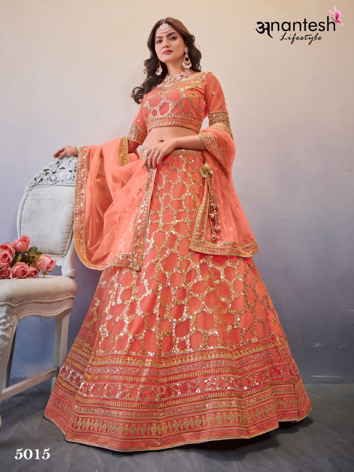 Occations Vol 4 Anantesh Butterfly Net Lehenga Choli
