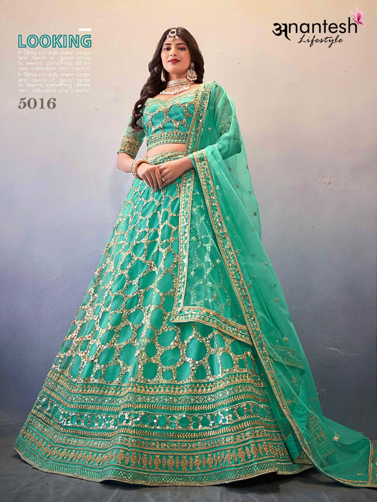 Occations Vol 4 Anantesh Butterfly Net Lehenga Choli