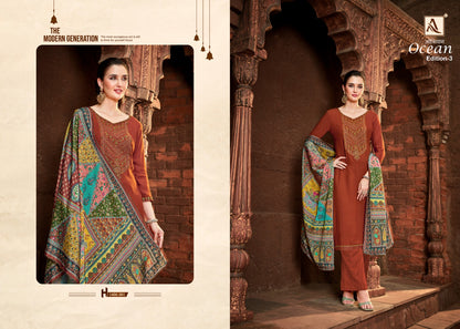 Ocean Edition 3 Alok Viscose Rayon Pant Style Suits