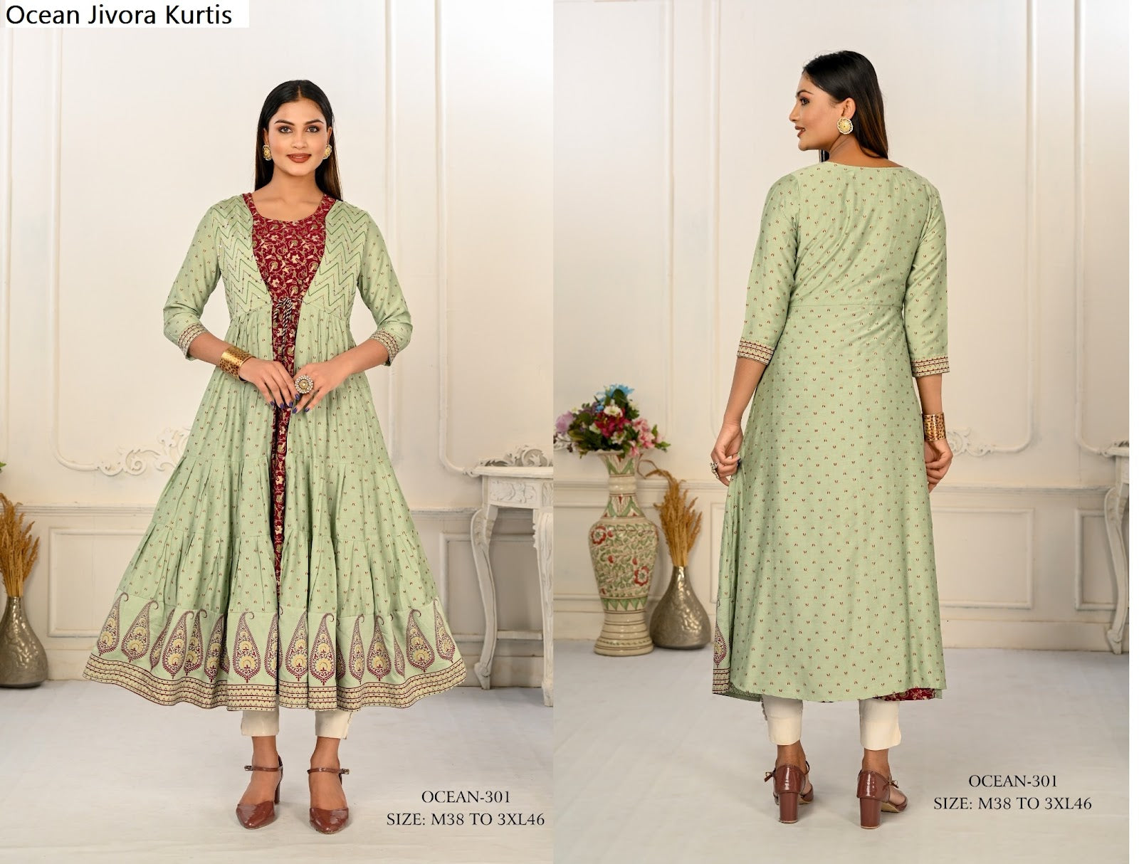 Ocean Jivora Cotton Kurtis