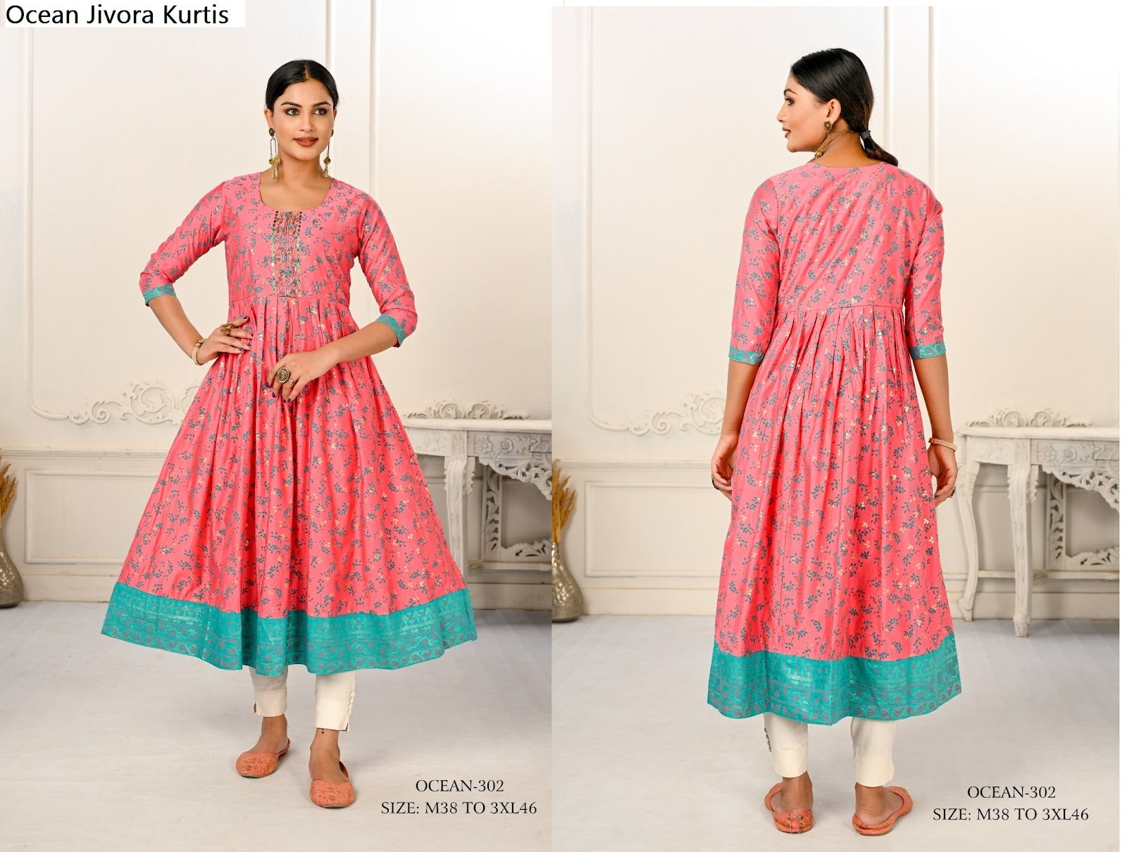 Ocean Jivora Cotton Kurtis