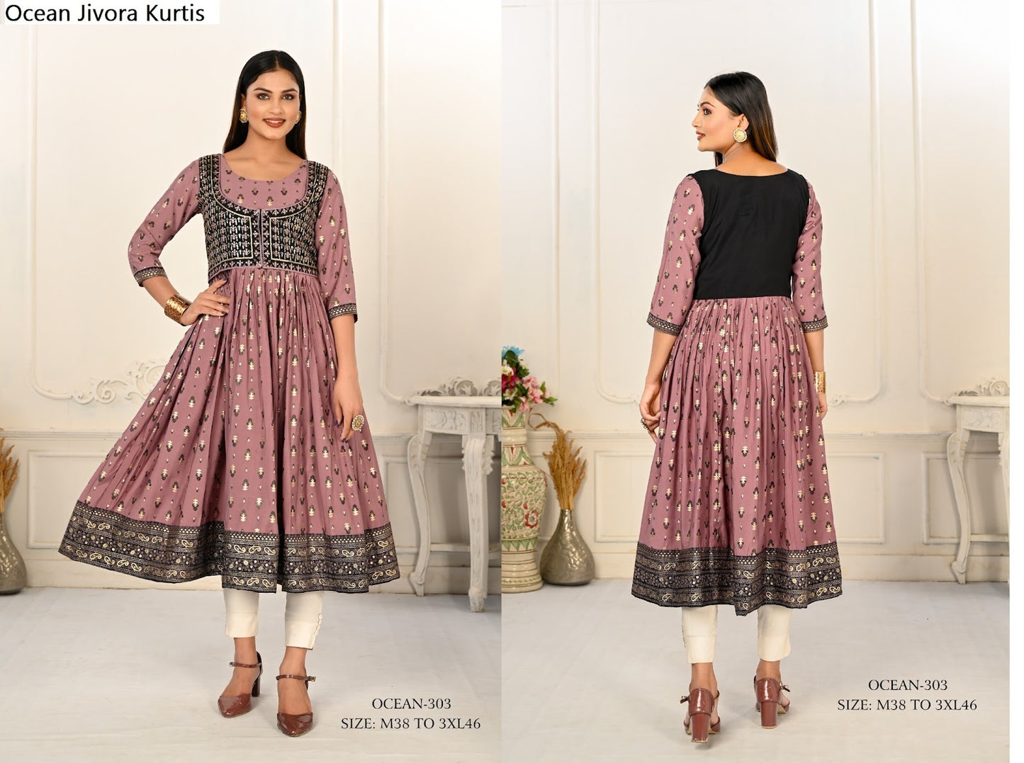 Ocean Jivora Cotton Kurtis