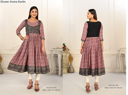 Ocean Jivora Cotton Kurtis