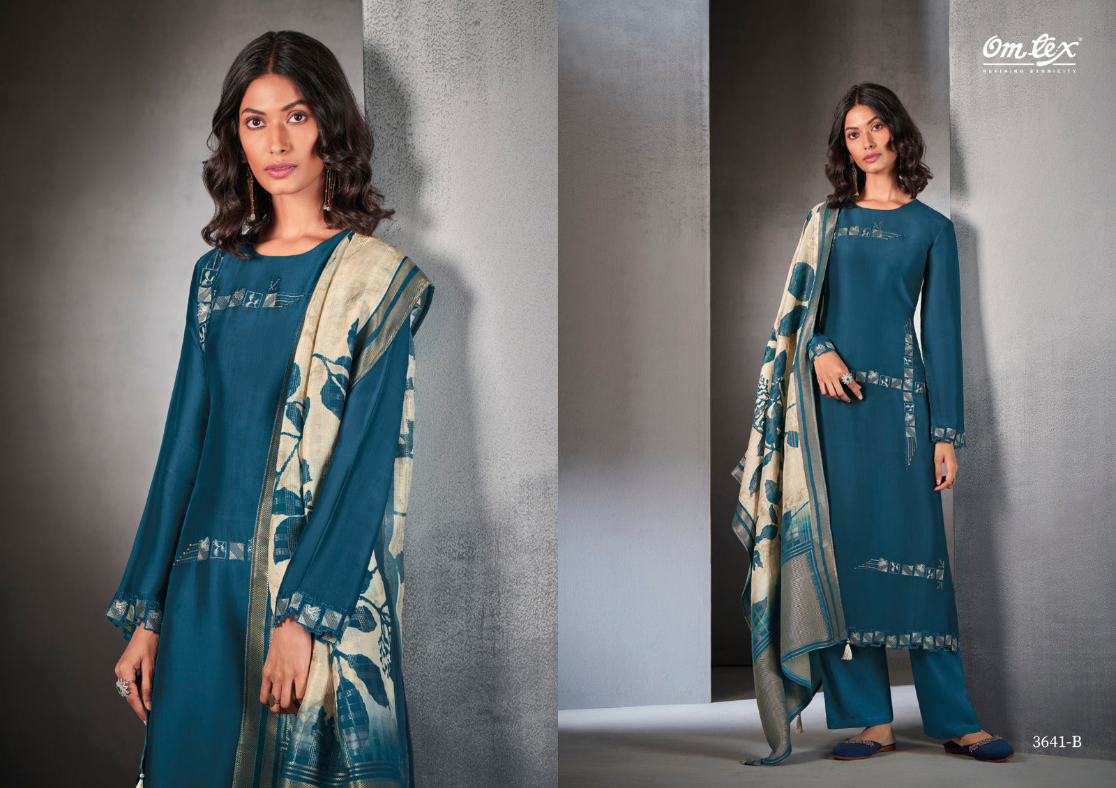 Oksana Omtex Organza Pant Style Suits