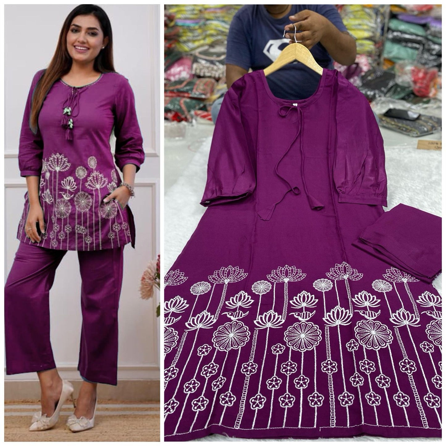 Ola Qubo Rayon-Cotton Co Ord Set