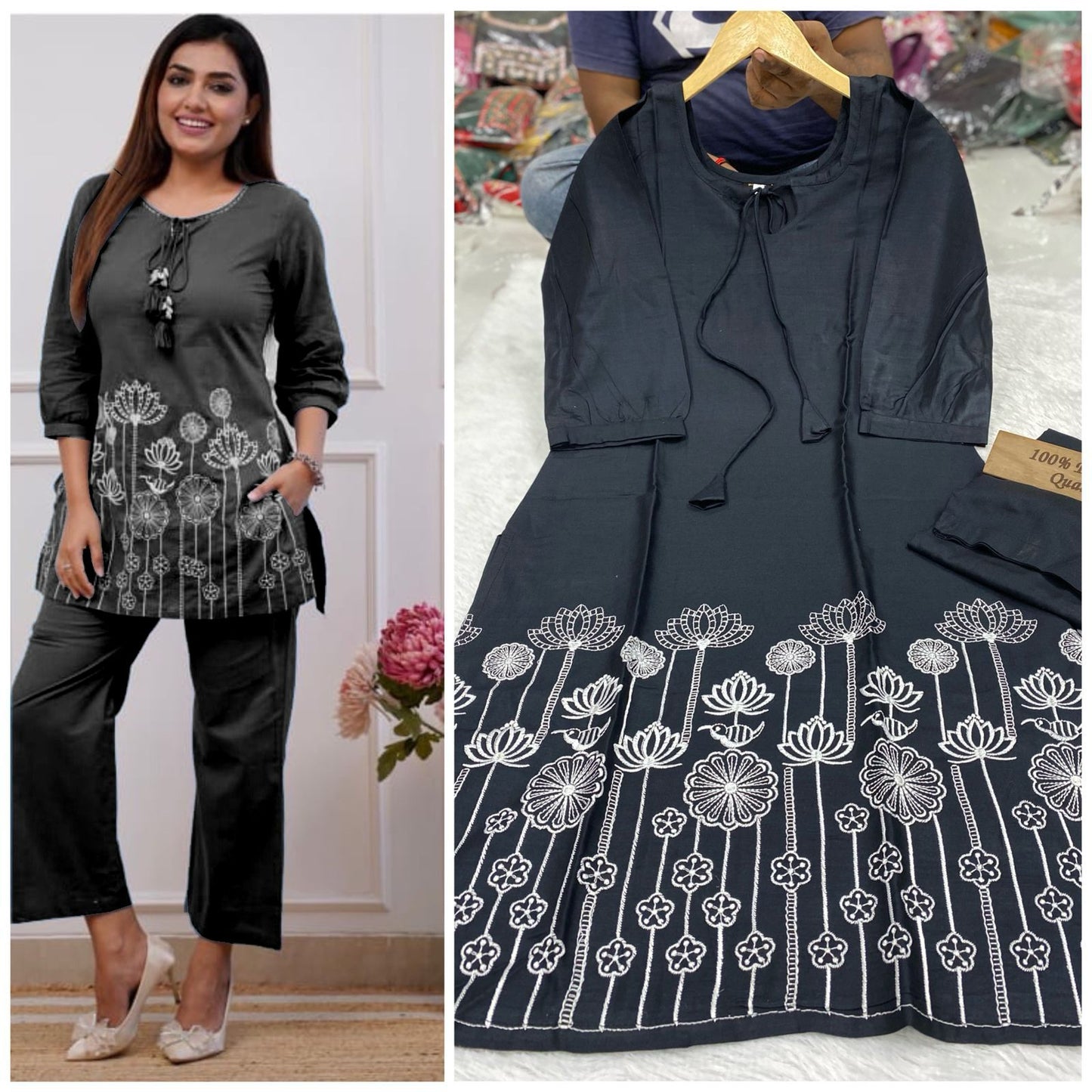 Ola Qubo Rayon-Cotton Co Ord Set