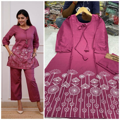 Ola Qubo Rayon-Cotton Co Ord Set