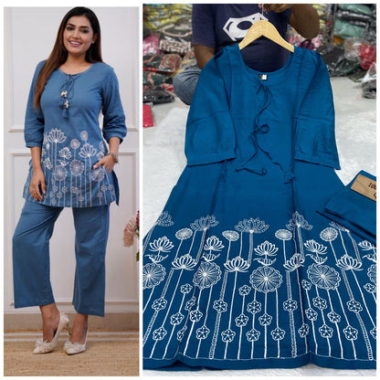 Ola Qubo Rayon-Cotton Co Ord Set