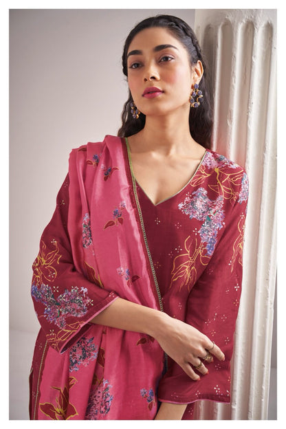 Olene 2124 Ganga Silk Plazzo Style Suits