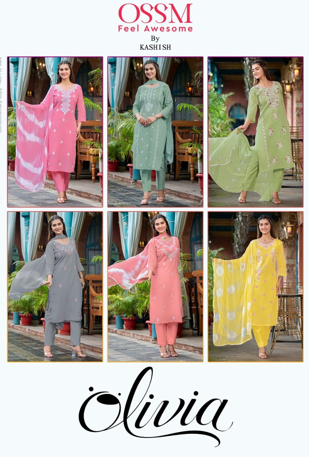 Olivia Ossm Mal Cotton Readymade Pant Style Suits