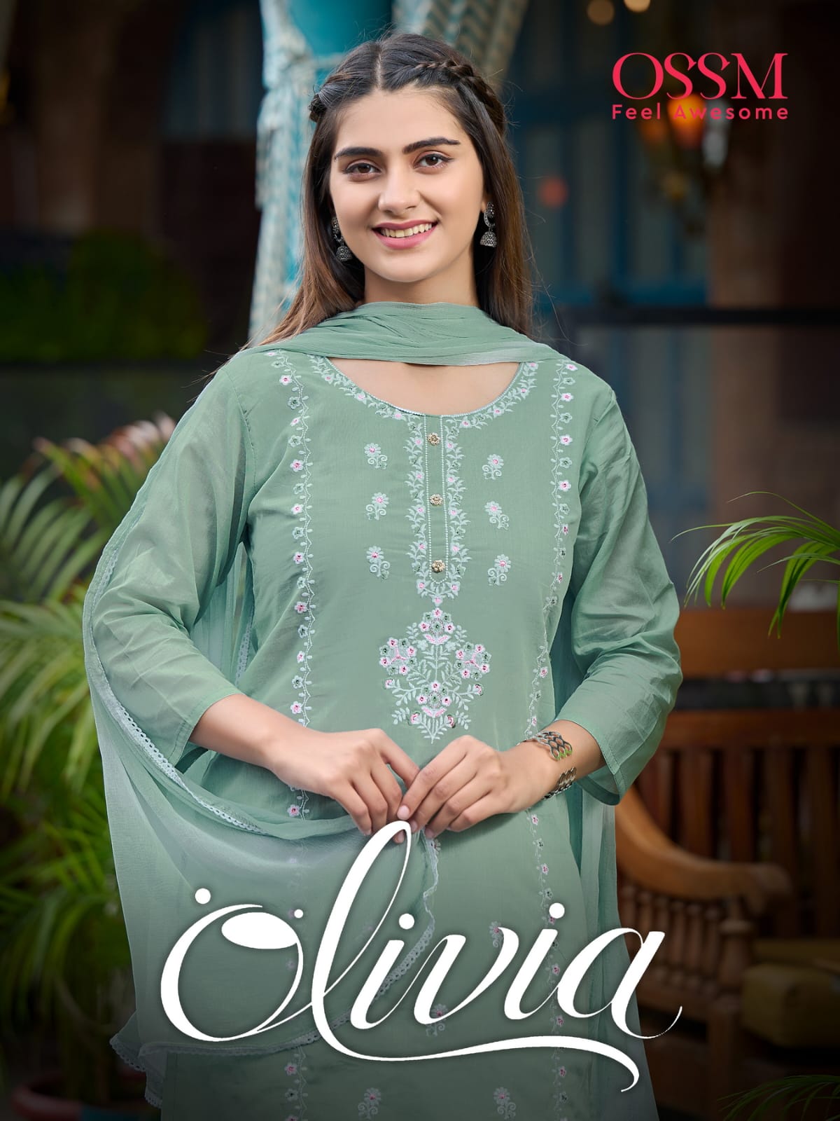 Olivia Ossm Mal Cotton Readymade Pant Style Suits