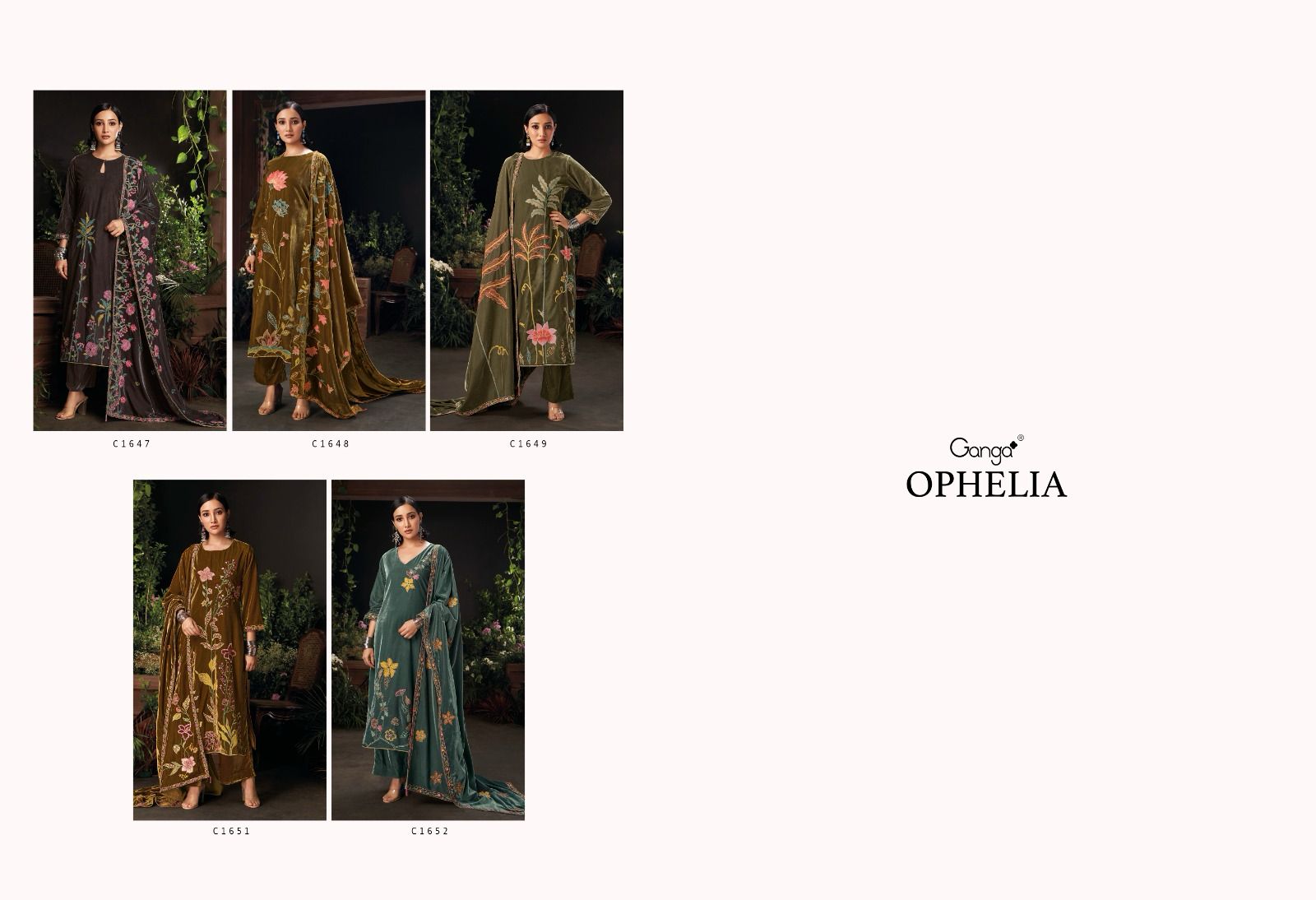 Ophelia Ganga Velvet Suits