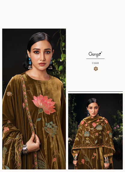 Ophelia Ganga Velvet Suits