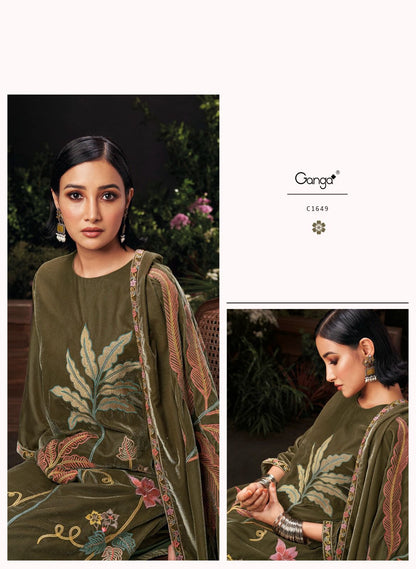 Ophelia Ganga Velvet Suits