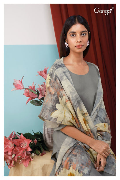 Ora-1704 Ganga Cotton Plazzo Style Suits