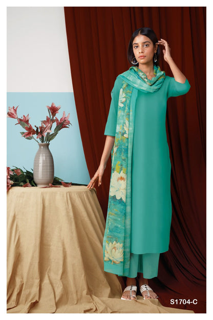 Ora-1704 Ganga Cotton Plazzo Style Suits