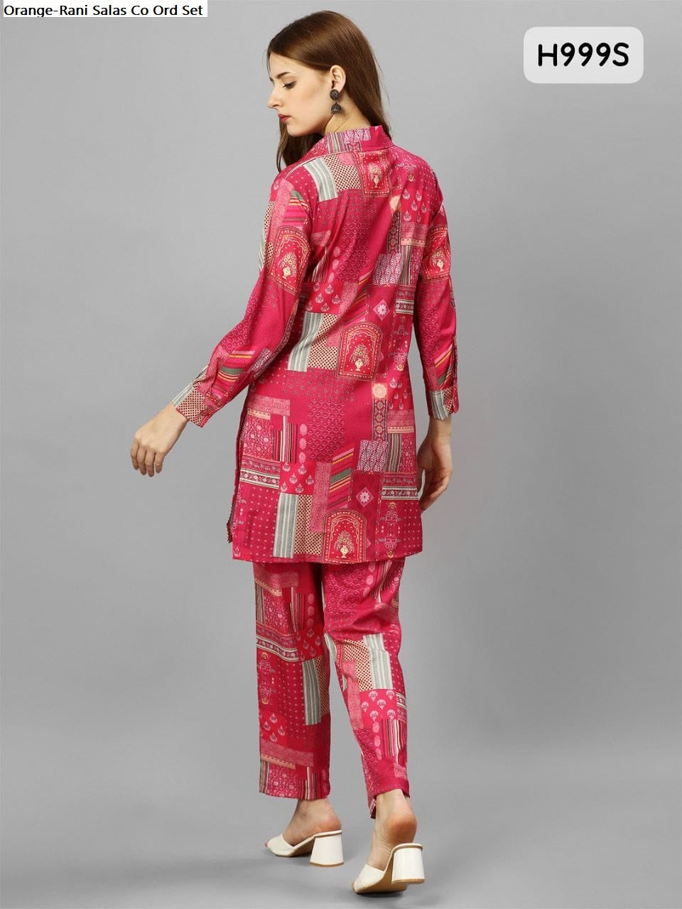 Orange-Rani Salas Muslin Co Ord Set