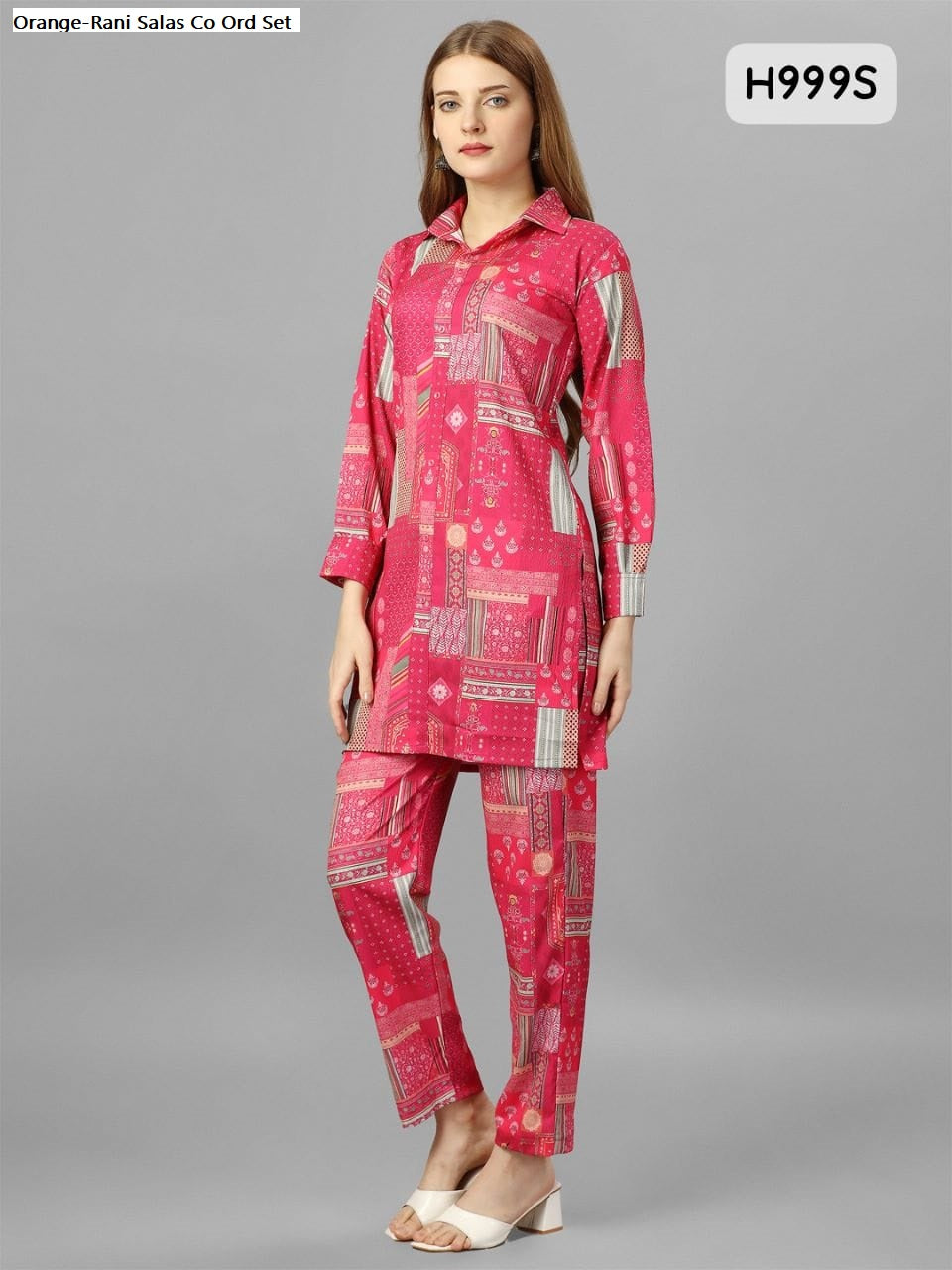 Orange-Rani Salas Muslin Co Ord Set