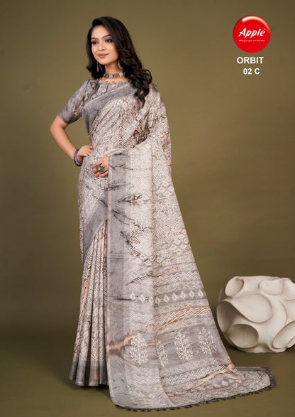 Orbit 2 Apple Cotton Silk Sarees
