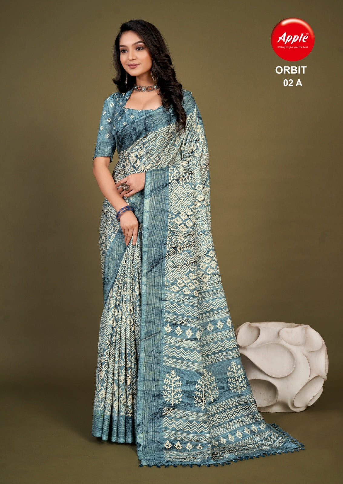 Orbit 2 Apple Cotton Silk Sarees