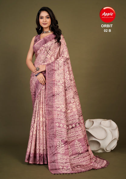 Orbit 2 Apple Cotton Silk Sarees