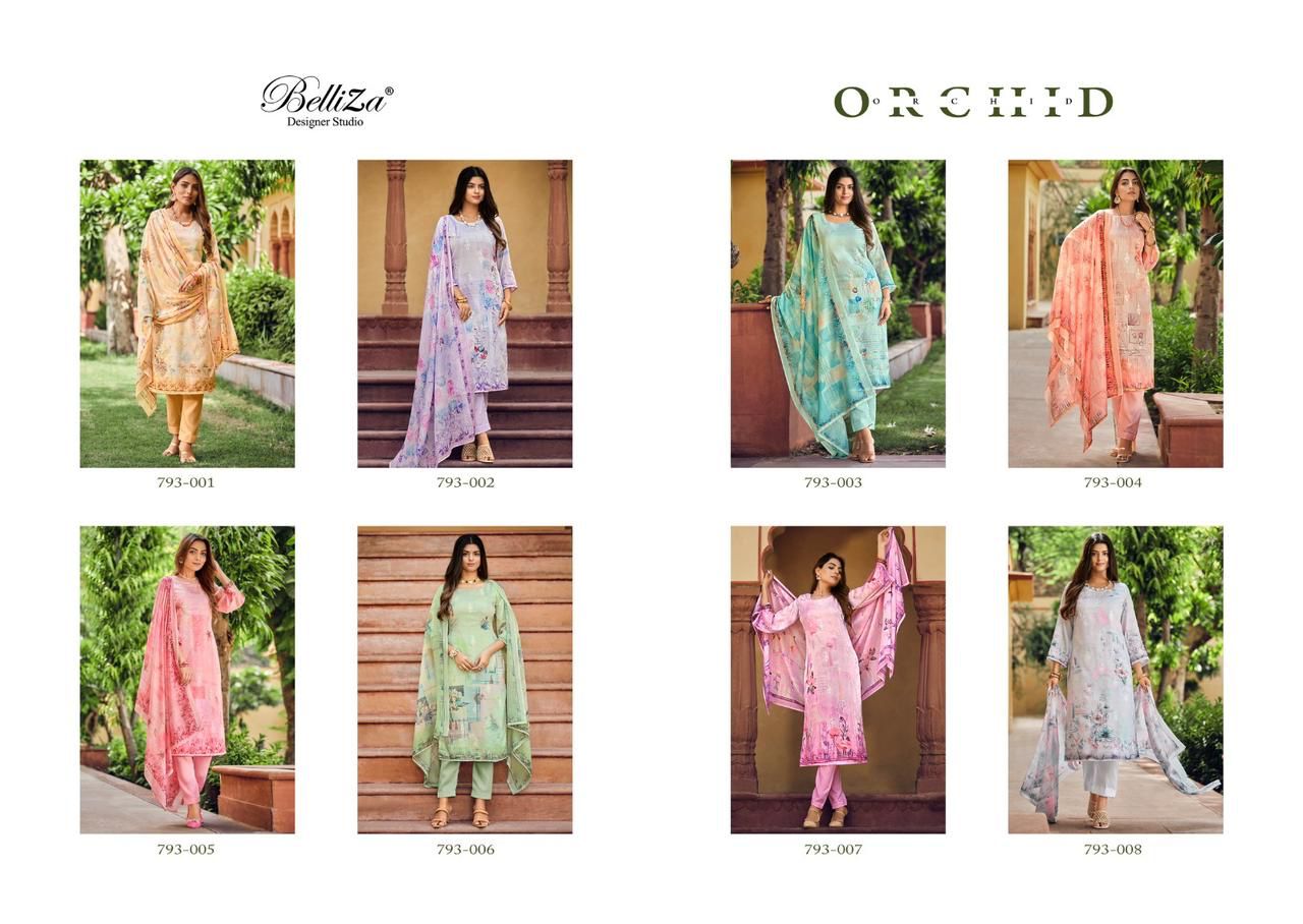 Orchid Belliza Designer Studio Jaam Cotton Pant Style Suits