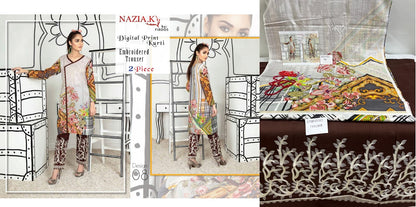 Original Pakistani Firdos Viscose Top Bottom Set