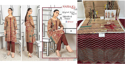 Original Pakistani Firdos Viscose Top Bottom Set