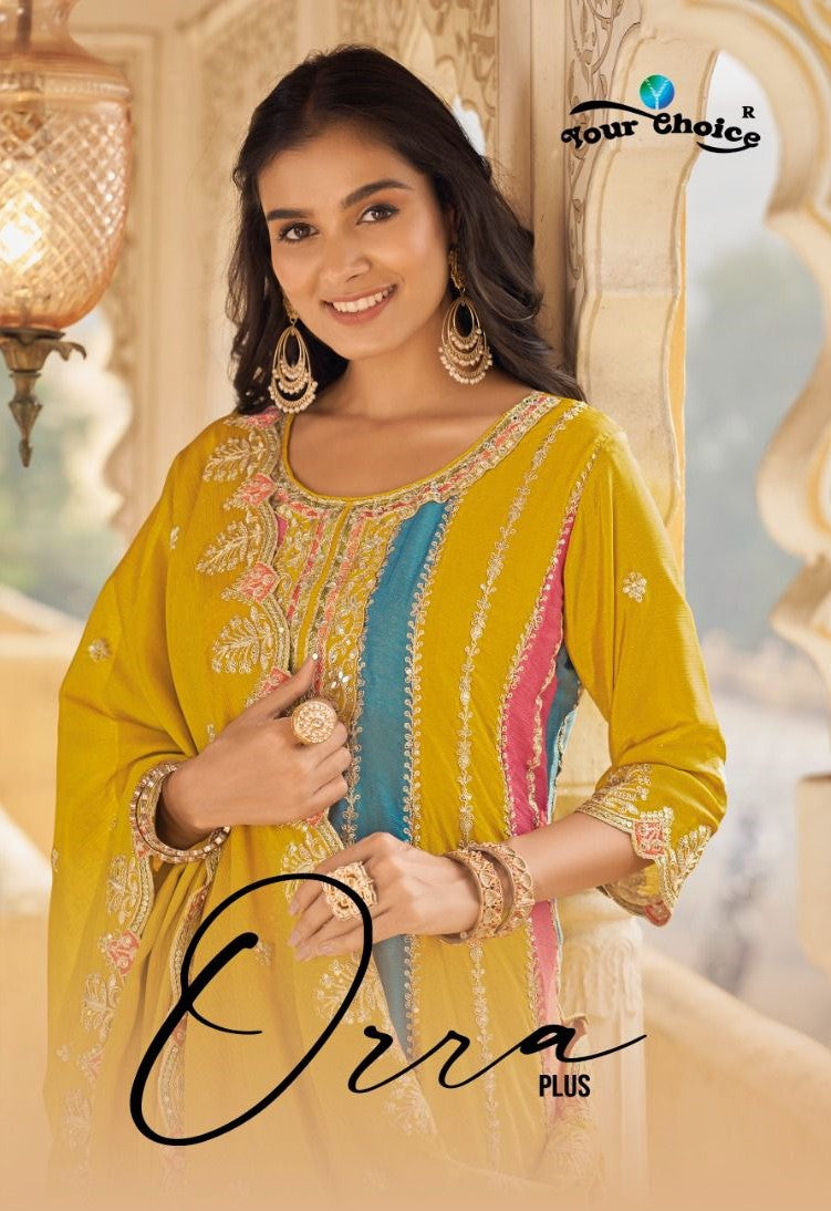 Orra Plus Your Choice Chinon Pakistani Readymade Suits