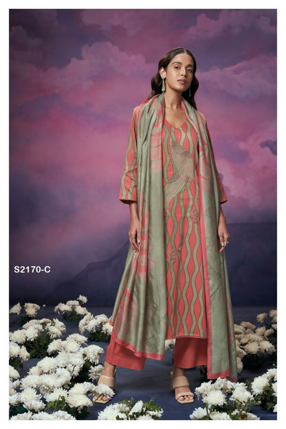 Ottilie 2170 Ganga Cotton Silk Plazzo Style Suits
