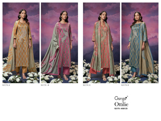 Ottilie 2170 Ganga Cotton Silk Plazzo Style Suits