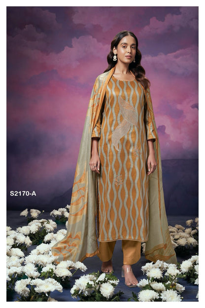 Ottilie 2170 Ganga Cotton Silk Plazzo Style Suits