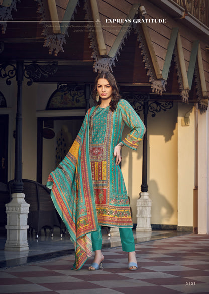 Rubina Aashirwad Creation Silk Readymade Pant Style Suits
