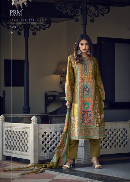 Rubina Aashirwad Creation Silk Readymade Pant Style Suits