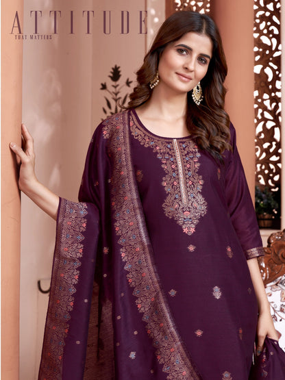 P 496 N 497 Journey Design Muslin Readymade Pant Style Suits