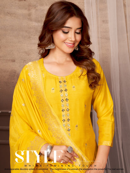 P 506 N 507 Journey Design Muslin Readymade Pant Style Suits