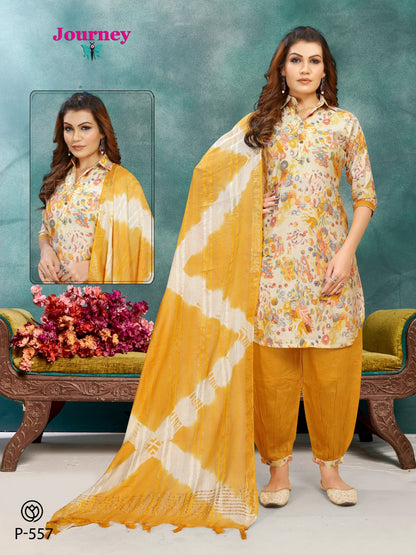 P 552-565 Journey Design Modal Chanderi Afghani Readymade Suit