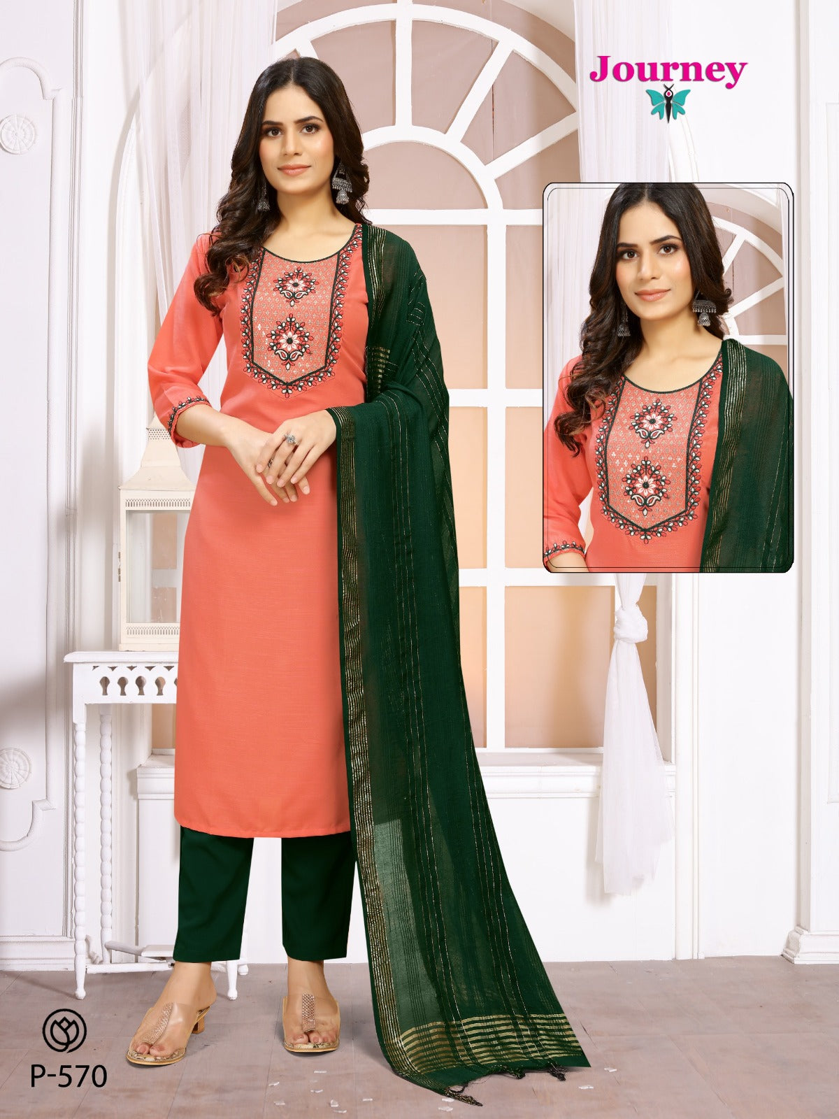 P 570-571 Journey Design Timbarland Readymade Pant Style Suits