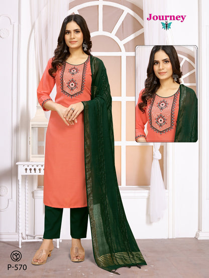 P 570-571 Journey Design Timbarland Readymade Pant Style Suits