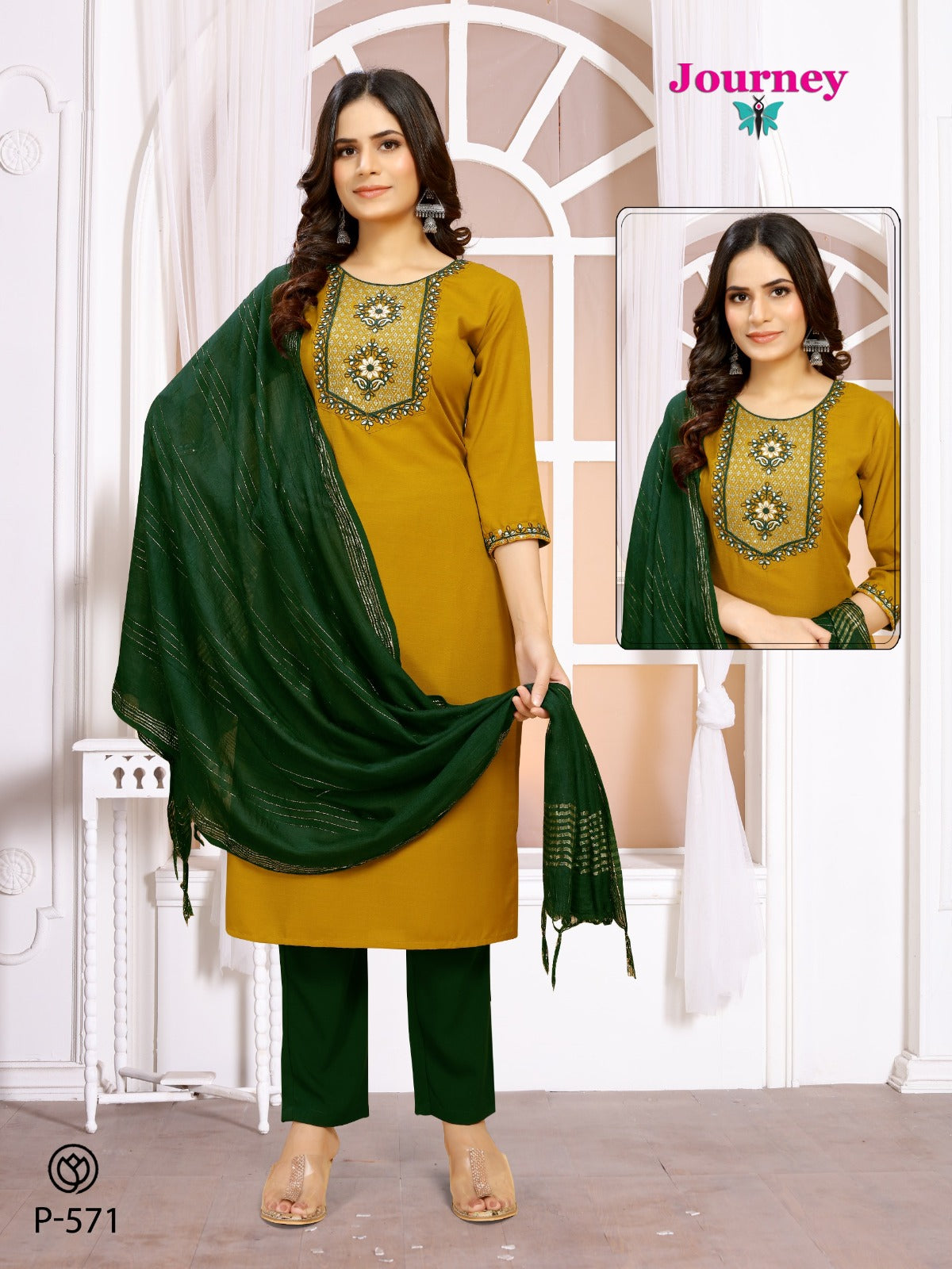P 570-571 Journey Design Timbarland Readymade Pant Style Suits